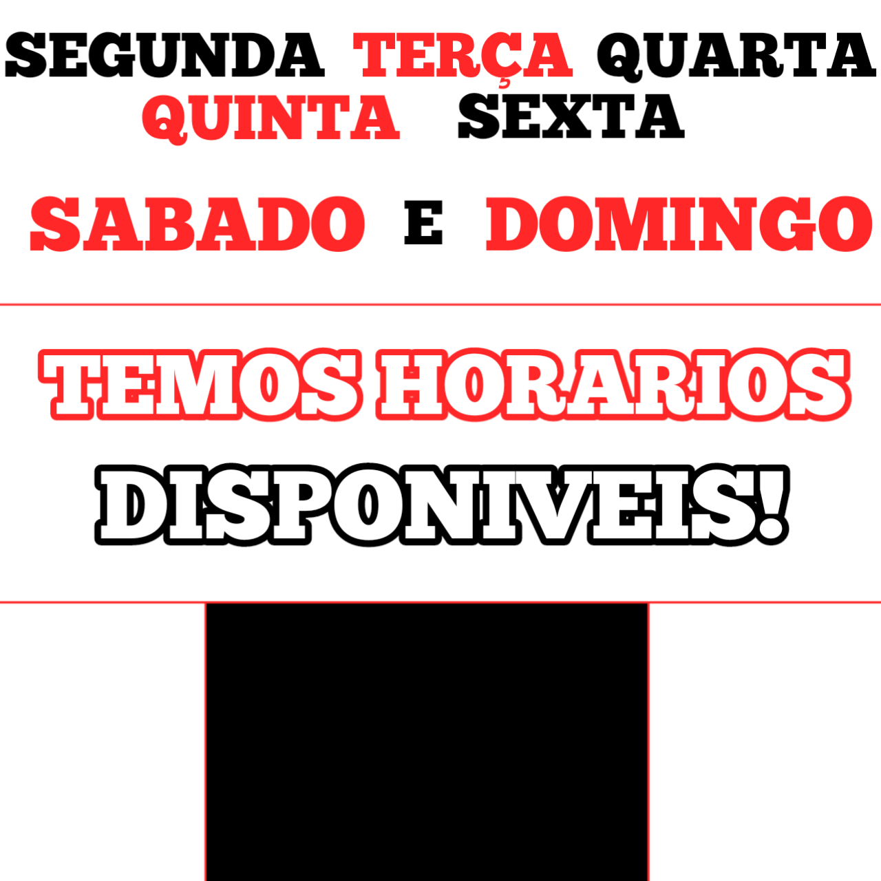 Horários!